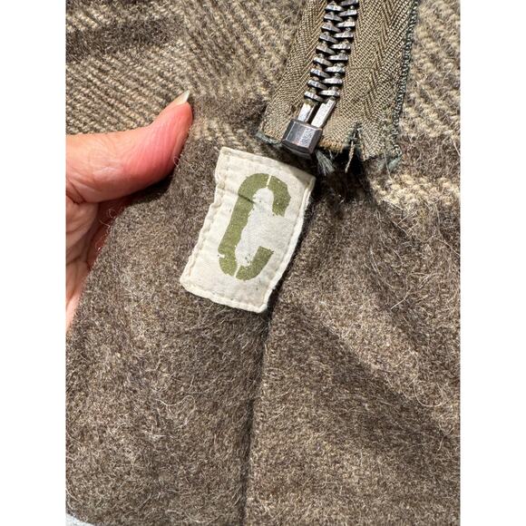 Cockpit USA Womens Wool Army Blanket Field Coat Jacket Sz S Zip M-2006 Pattern B - Picture 12 of 16